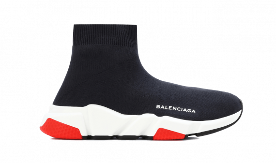 red and white balenciagas
