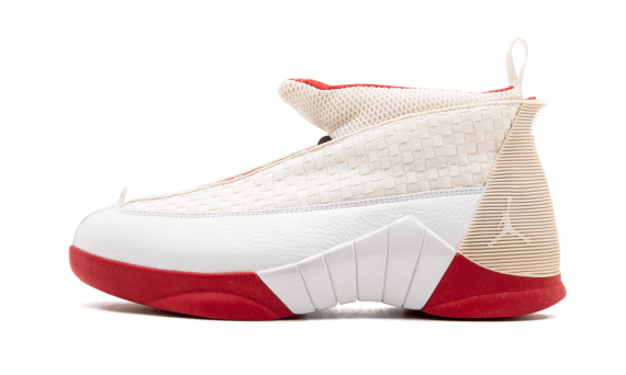 jordan 15 red and white