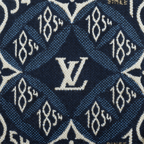 Original Louis Vuitton Since 1854 Cosmetic Pouch PM Jacquard Blue for women.