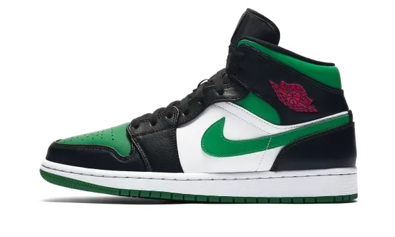 Air Jordan 1 Mid - Green Toe