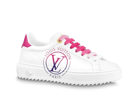 Women's Louis Vuitton Time Out Sneaker Fuchsia Pink - Buy Now