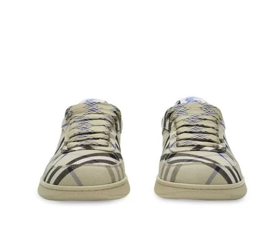 Vintage Check low-top sneakers - beige/black/blue